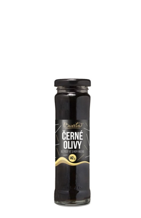 Černé olivy bez pecky