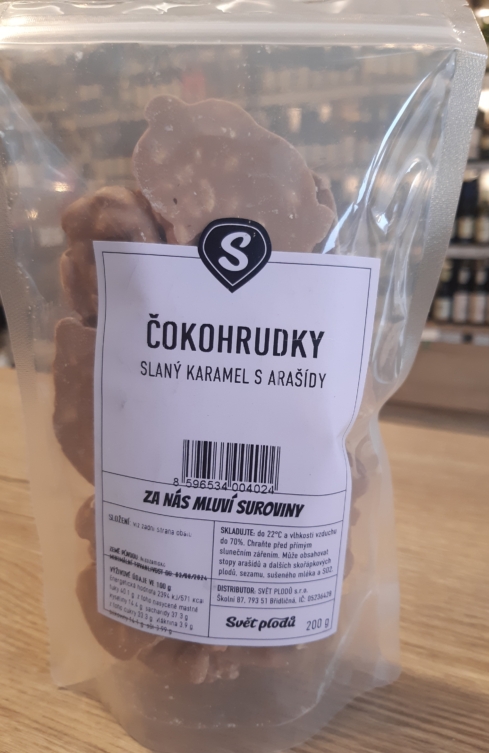 Čokohrudky slaný karamel s arašídy